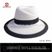 Рекламная двухцветная шляпа Panama с лентой